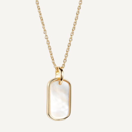 Pearl Rectangle Necklace