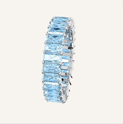 Baby Blue Baguette Ring